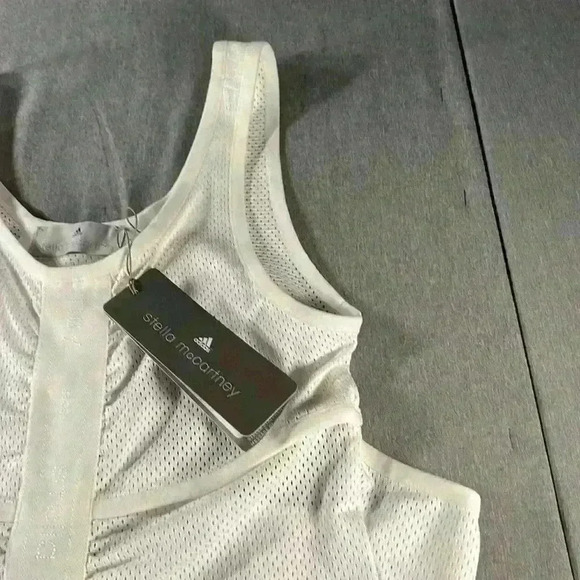 Stella McCartney Mesh tank top white size XSmall new Stu singlet - Picture 2 of 10